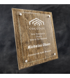 Barnwood Plaque with Floating Glass Plate