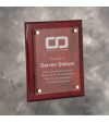 Piano Finish Plaque with Floating Glass Plate