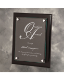 Piano Finish Plaque with Floating Glass Plate