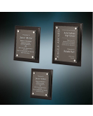 Piano Finish Plaque with Floating Glass Plate