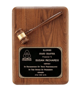 Gavel Florentine Plaque