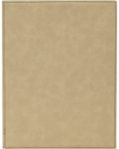 Leatherette Plaque - Light Brown