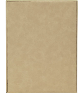 Leatherette Plaque - Light Brown