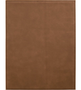 Leatherette Plaque - Dark Brown