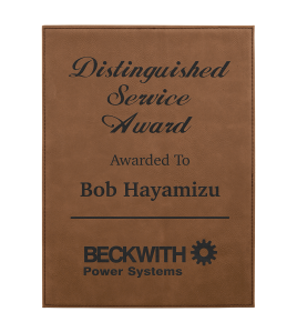 Leatherette Plaque - Dark Brown