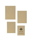 Leatherette Plaque - Light Brown