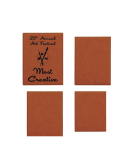 Leatherette Plaque - Rawhide