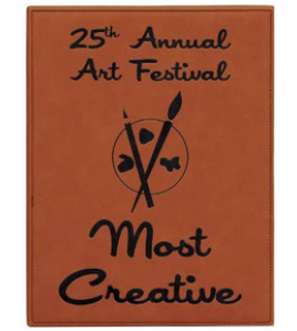 Leatherette Plaque - Rawhide