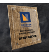 Barnwood Plaque with Floating Acrylic Plate