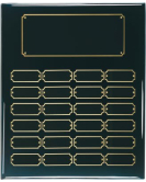 Piano Finish Perpetual Plaque - 24 Plate