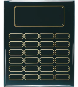 Piano Finish Perpetual Plaque - 24 Plate