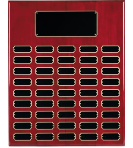 Large Piano Finish Perpetual Rosewood Plaque