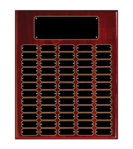 Large Piano Finish Perpetual Rosewood Plaque