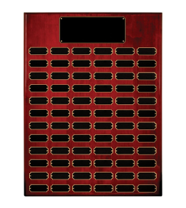 Large Piano Finish Perpetual Rosewood Plaque