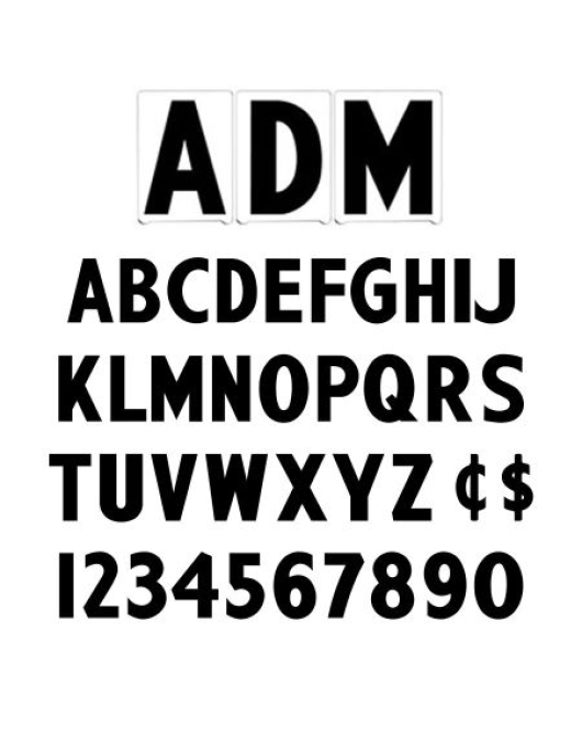 Marquee Letters - ADM