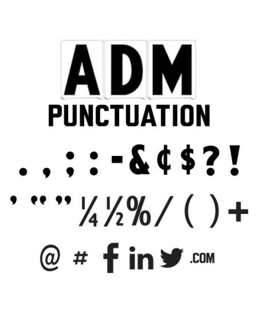 Marquee Punctuation - ADM