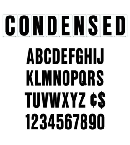 Marquee Letters - Condensed