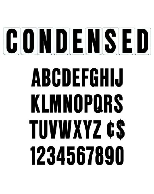 Marquee Letters - Condensed