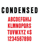Marquee Letters - Condensed