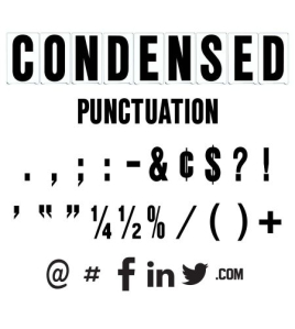 Marquee Punctuation - Condensed