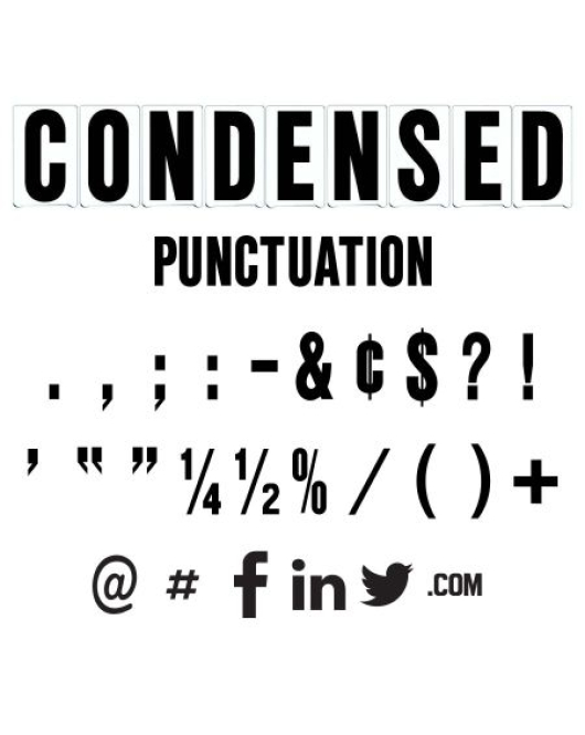 Marquee Punctuation - Condensed