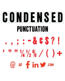 Marquee Punctuation - Condensed