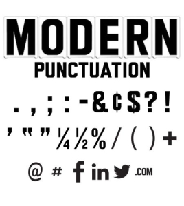 Marquee Punctuation - Modern