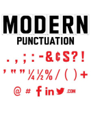 Marquee Punctuation - Modern