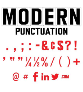 Marquee Punctuation - Modern