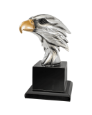 Eagle Head on Base, Silver