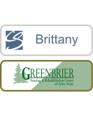 Aluminum Framed Nametag, Small
