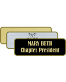 Aluminum Framed Nametag, Small