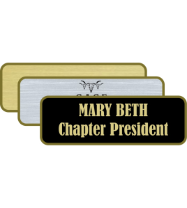 Aluminum Framed Nametag, Small