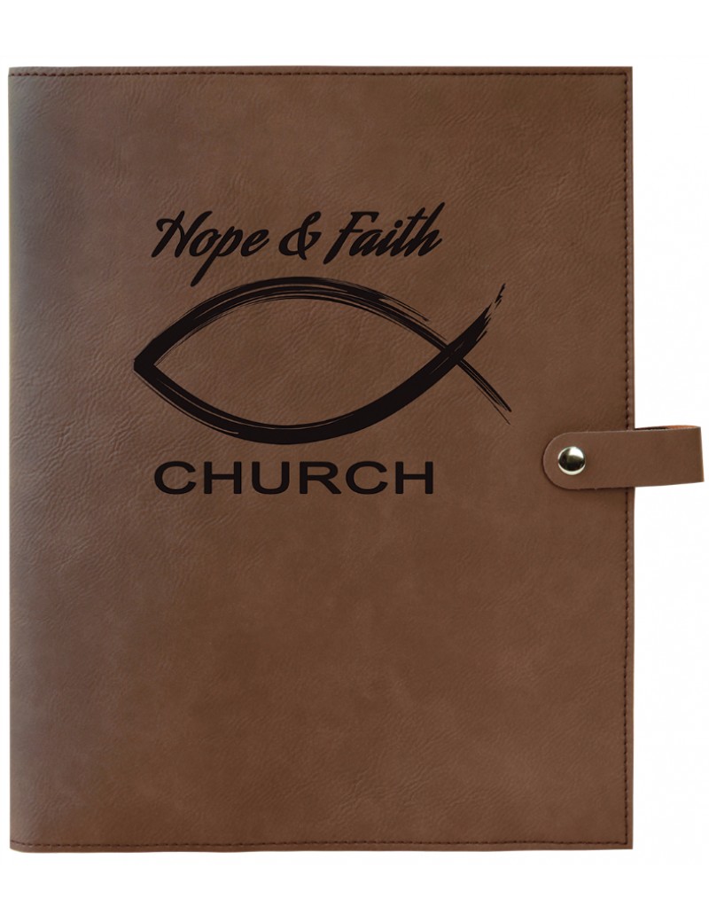 Leatherette Book Cover with Snap
