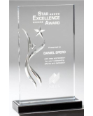 Orion Acrylic Plaque on Black Marble Base