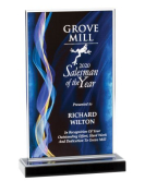 Helix Acrylic Plaque on Black Marble Base
