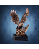 Bronze Eagle on Flag, Black Base