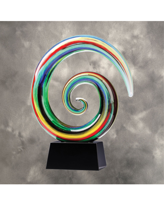 Art Glass, Rainbow Swirl