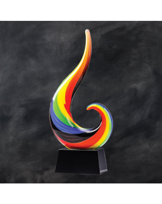 Art Glass, Rainbow Wave