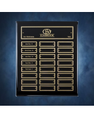 Piano Finish Ebony Perpetual Plaque with Florentine Border