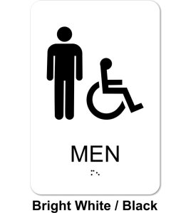 Restroom Signage, Handicap, ADA Compliant