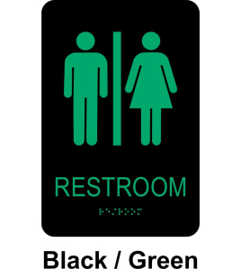Restroom Signage, ADA Compliant