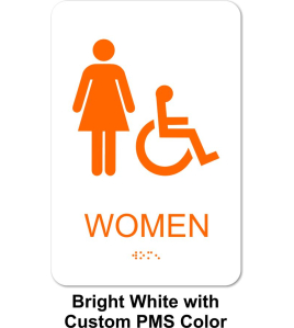 Restroom Signage, Handicap, ADA Compliant