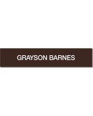 Nameplate, 1-Line