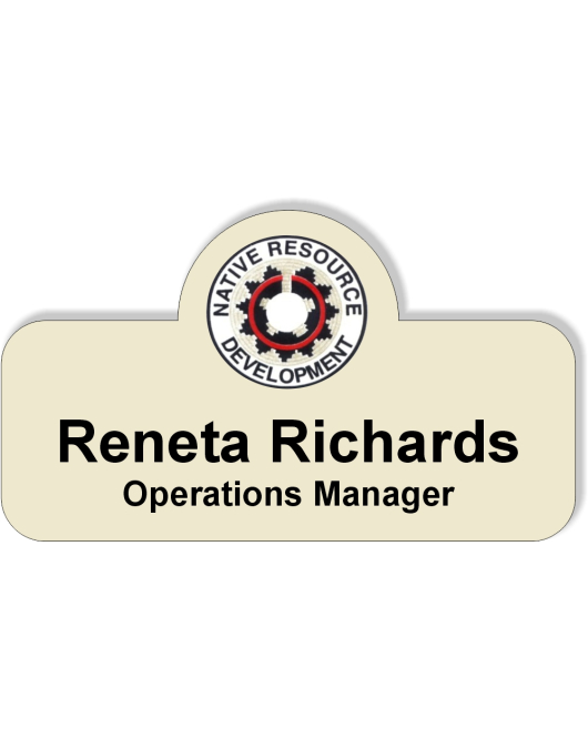 Dome Top Nametag