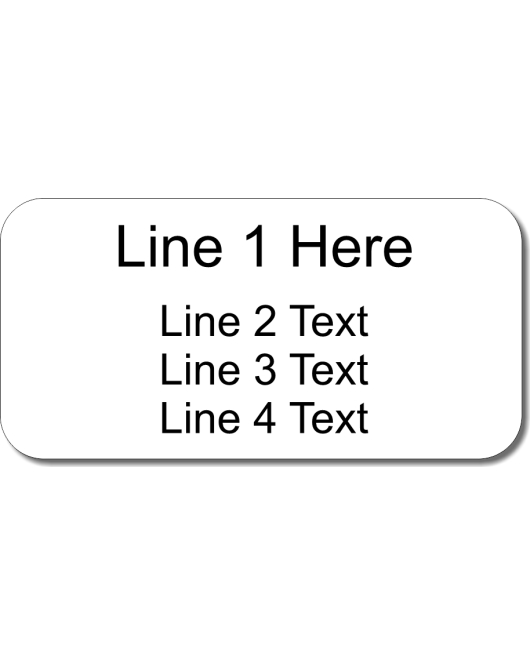 Custom Nametag, 1.5" x 3"