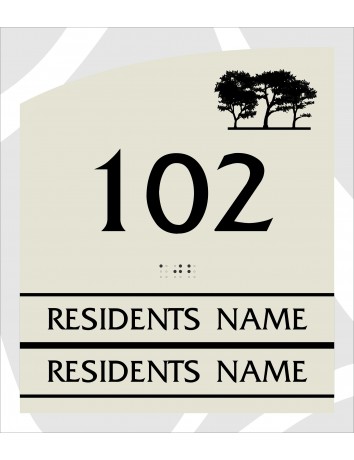 Room Number Sign