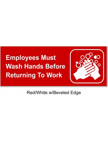 Employee Hand Wash Sign