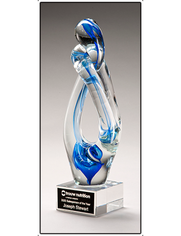 Glass Art Knot Sculpture
