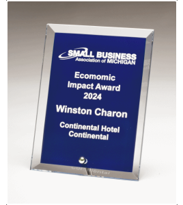 Blue Glass Plaque Clear Edge